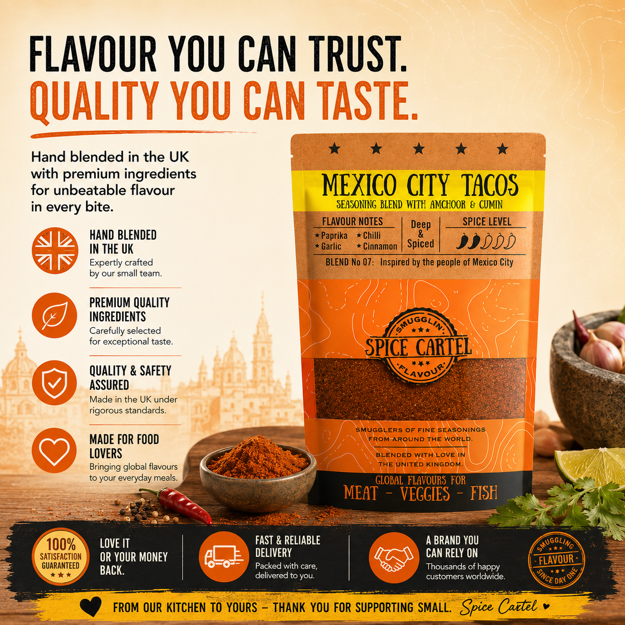 Spice Cartel's Mexico City Tacos 35g Resealable Pouch