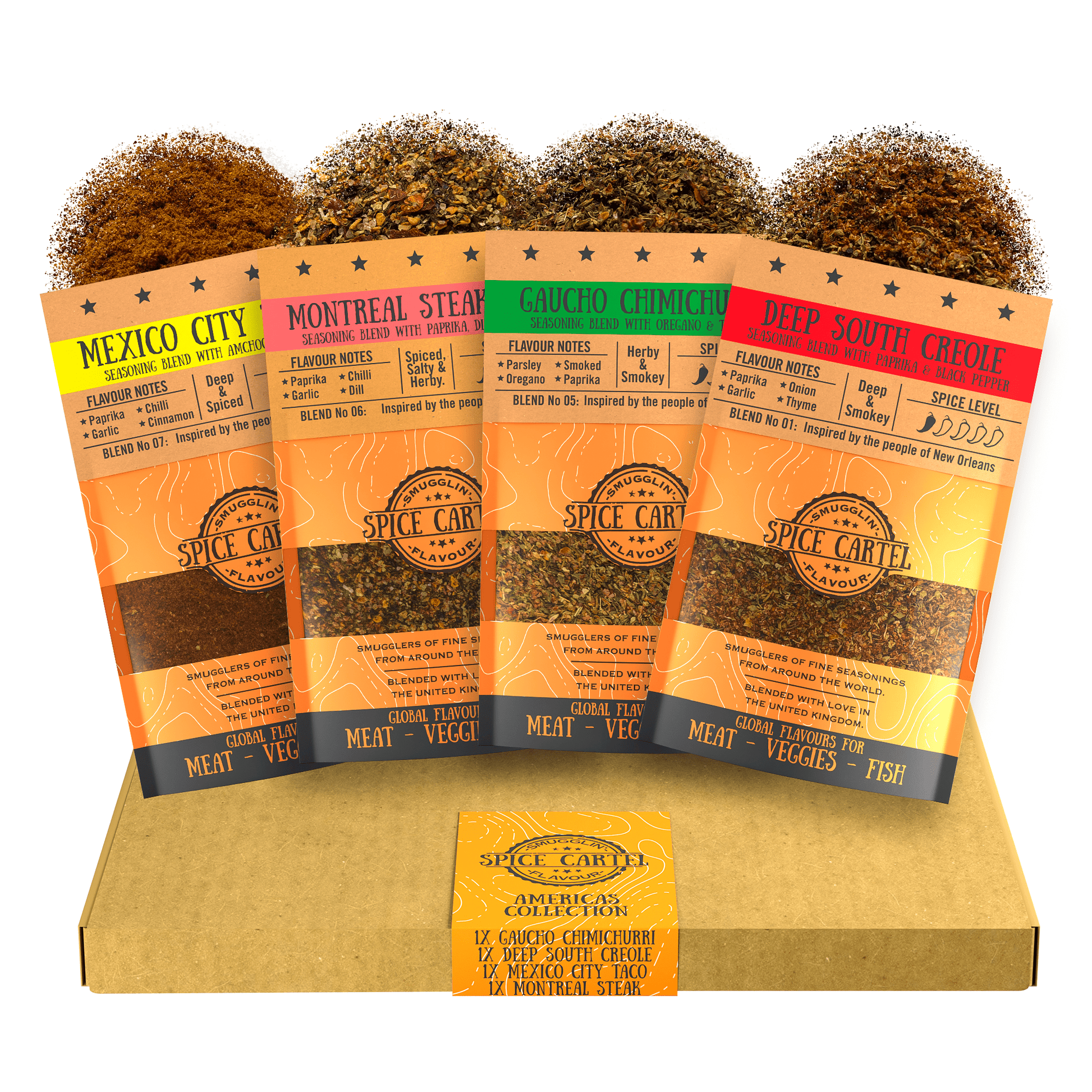 Americas Spice Gift Box | Flavours From North & South America - Spice Cartel0716252072121