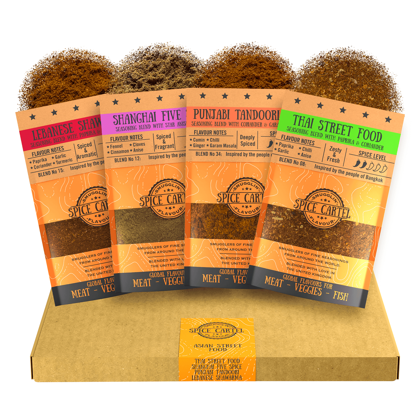 Asian Street Food Spice Gift Box | Flavours From Asia's Tastiest Street Food - Spice Cartel0716252072169