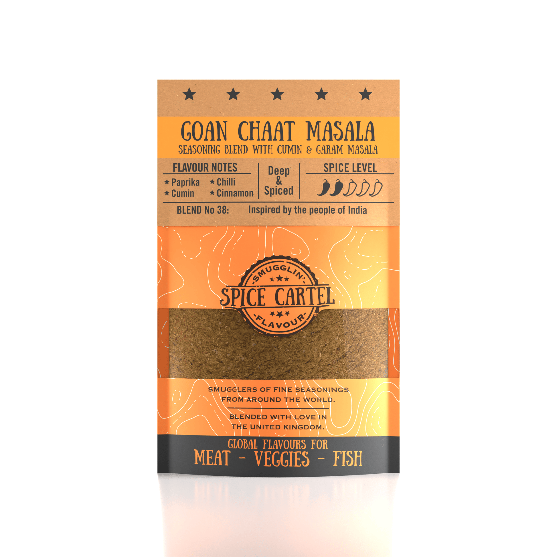 Spice Cartel's Goan Chaat Masala 35g Resealable Pouch - Spice Cartel0716252072039