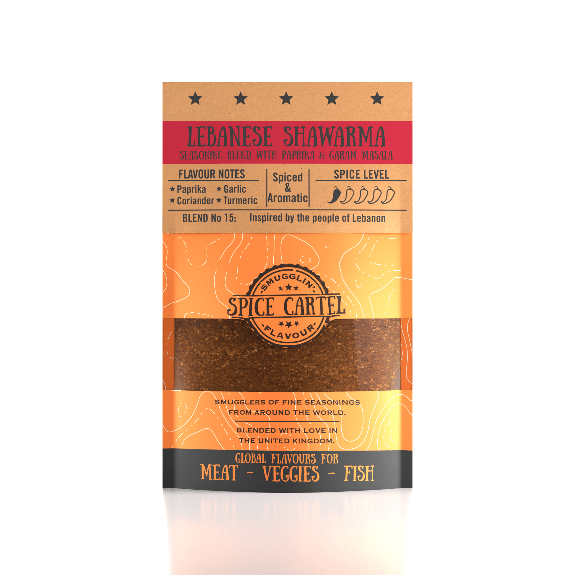 Spice Cartel's Lebanese Shawarma 35g Resealable Pouch - Spice Cartel35 Grams0716252072015
