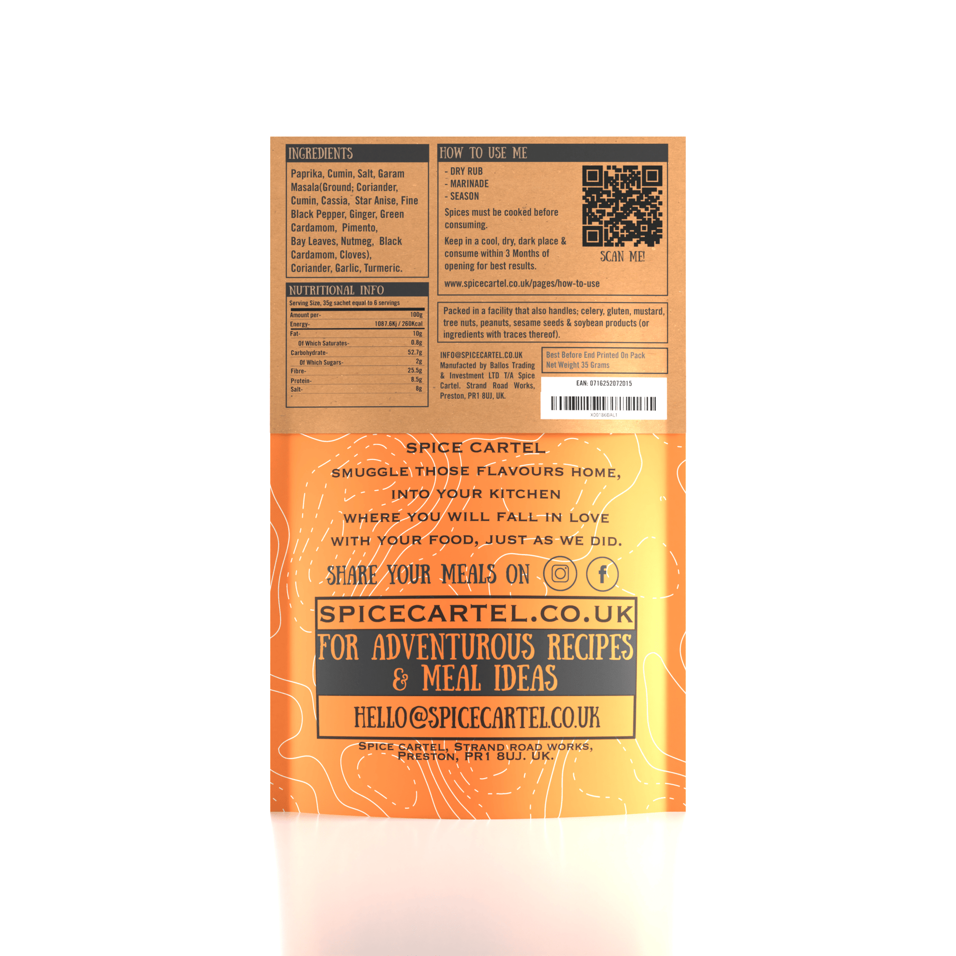 Spice Cartel's Lebanese Shawarma 35g Resealable Pouch - Spice Cartel35 Grams0716252072015