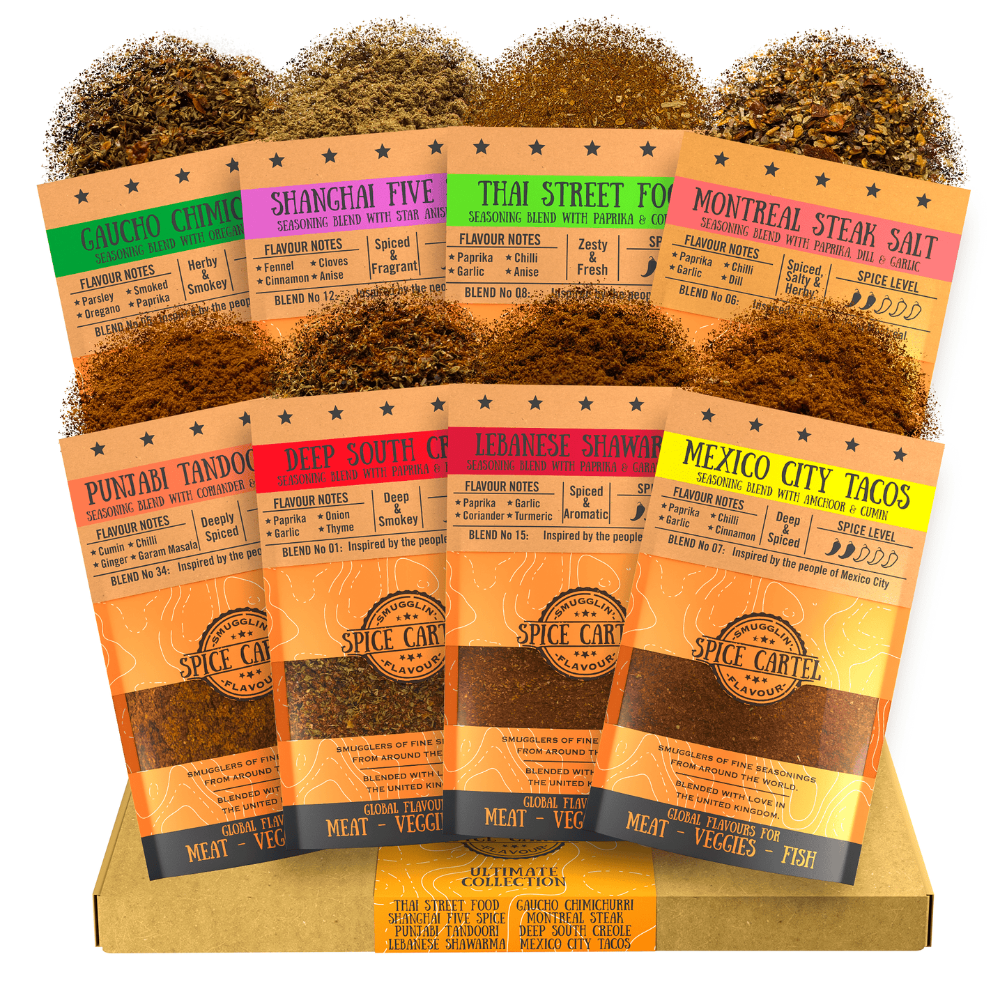 Spice Cartel's Ultimate Gift Box | 8 Spice Blends To Make Delicious Meals - Spice Cartel0716252072480