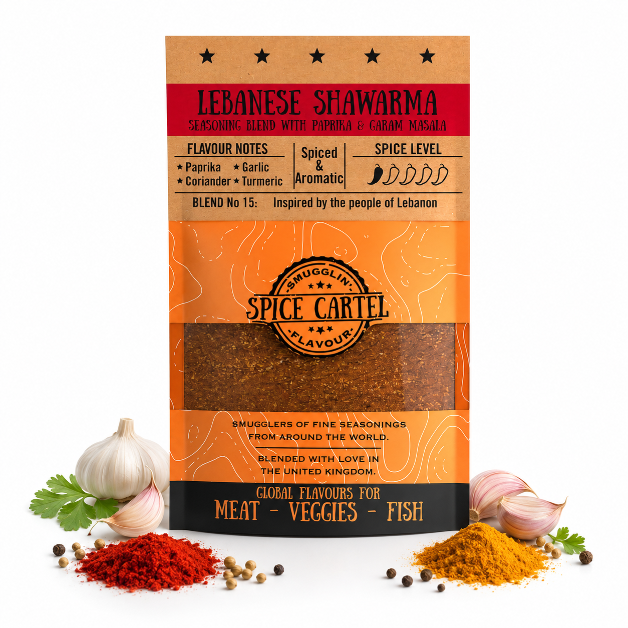 Spice Cartel's Lebanese Shawarma 35g Resealable Pouch