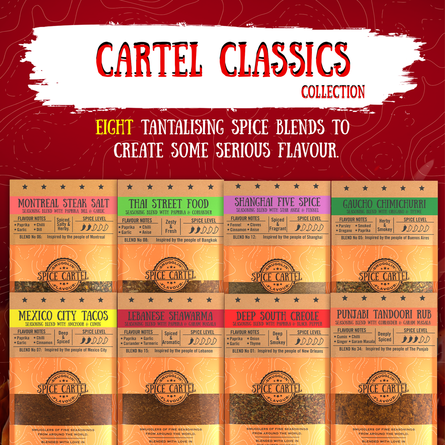 Spice Cartel's Ultimate Gift Box | 8 Spice Blends To Make Delicious Meals