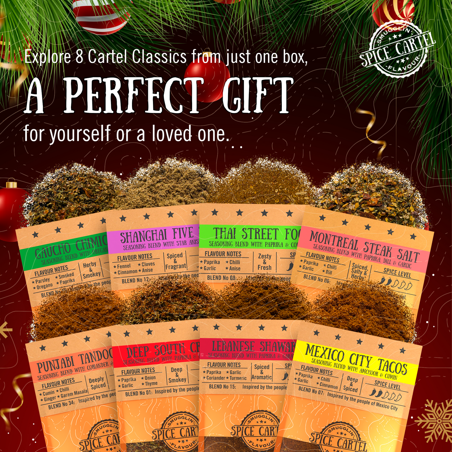 Spice Cartel's Ultimate Gift Box | 8 Spice Blends To Make Delicious Meals