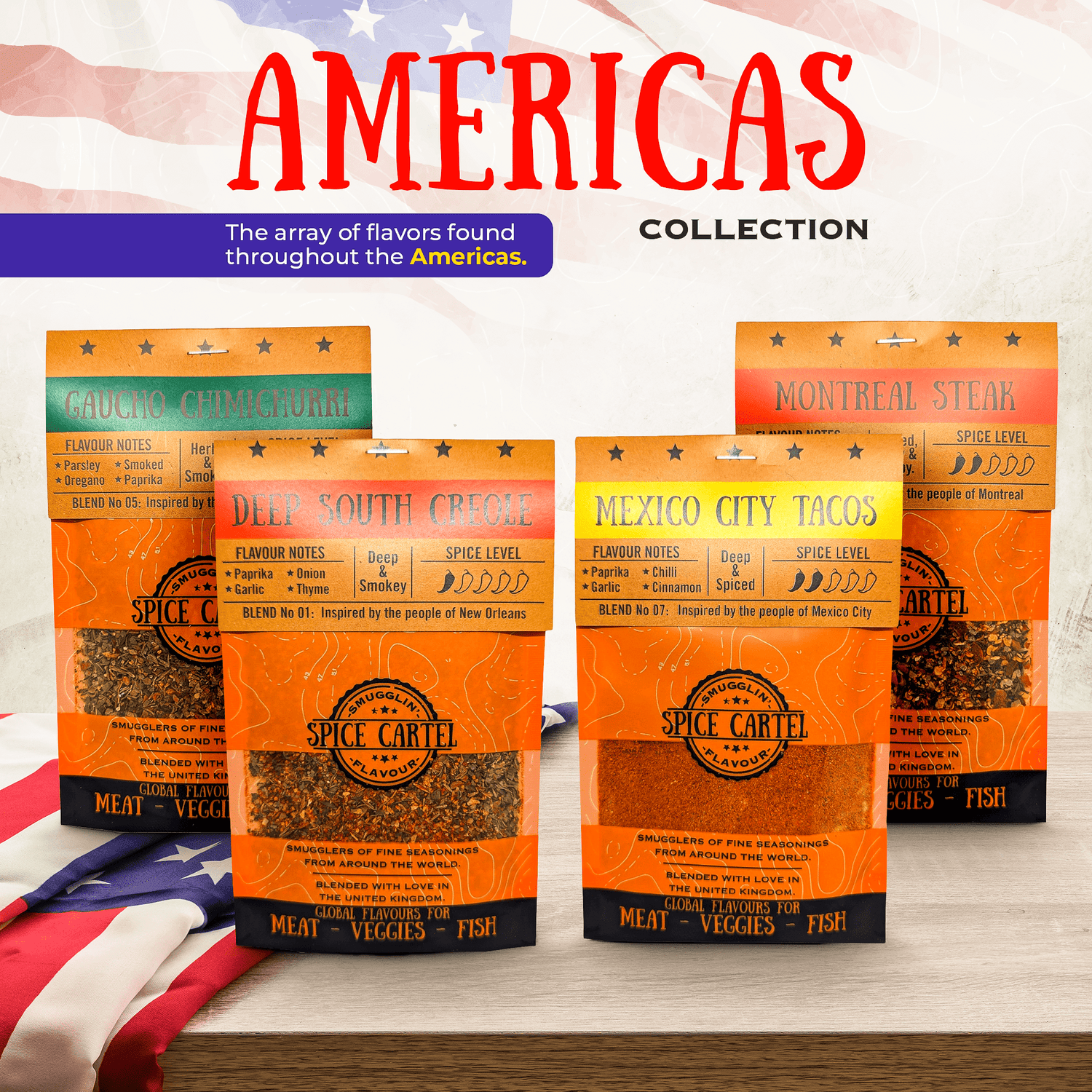 Americas Spice Gift Box | Flavours From North & South America - Spice Cartel0716252072121