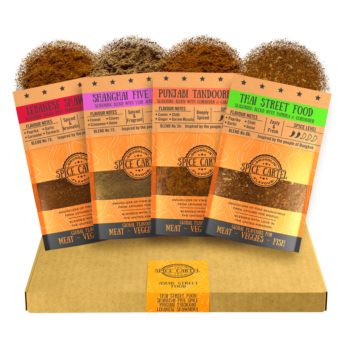 Asian Street Food Spice Gift Box | Flavours From Asia's Tastiest Street Food - Spice Cartel0716252072169