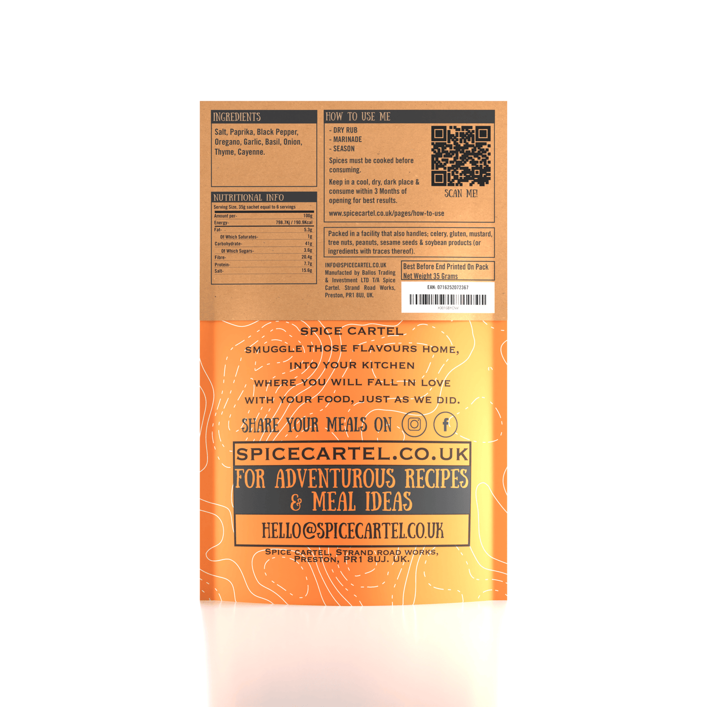 Spice Cartel's Deep South Creole 35g Resealable Pouch - Spice Cartel0716252072367