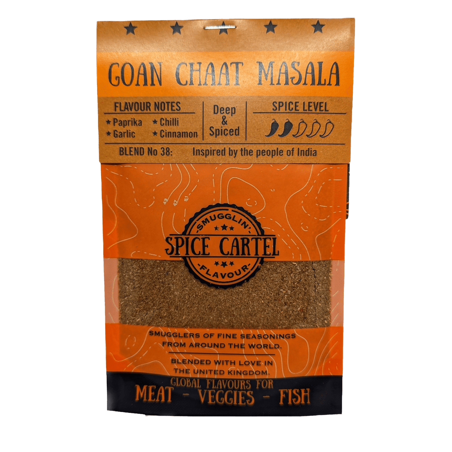 Spice Cartel's Goan Chaat Masala 35g Resealable Pouch - Spice Cartel0716252072039