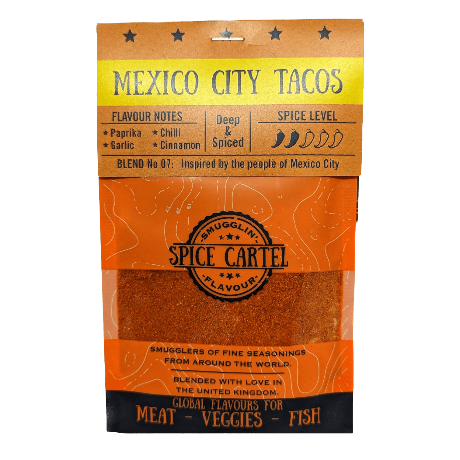 Spice Cartel's Mexico City Tacos 35g Resealable Pouch - Spice Cartel0716252072008