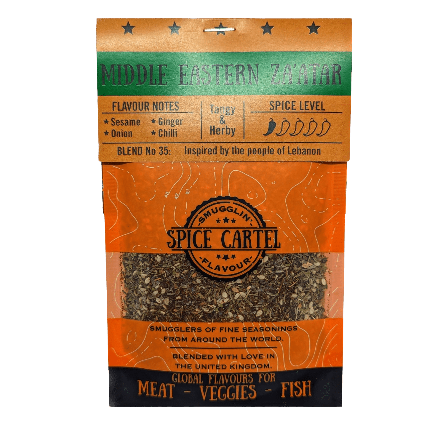 Spice Cartel's Middle Eastern Zaatar 35g Resealable Pouch - Spice Cartel0639114779603