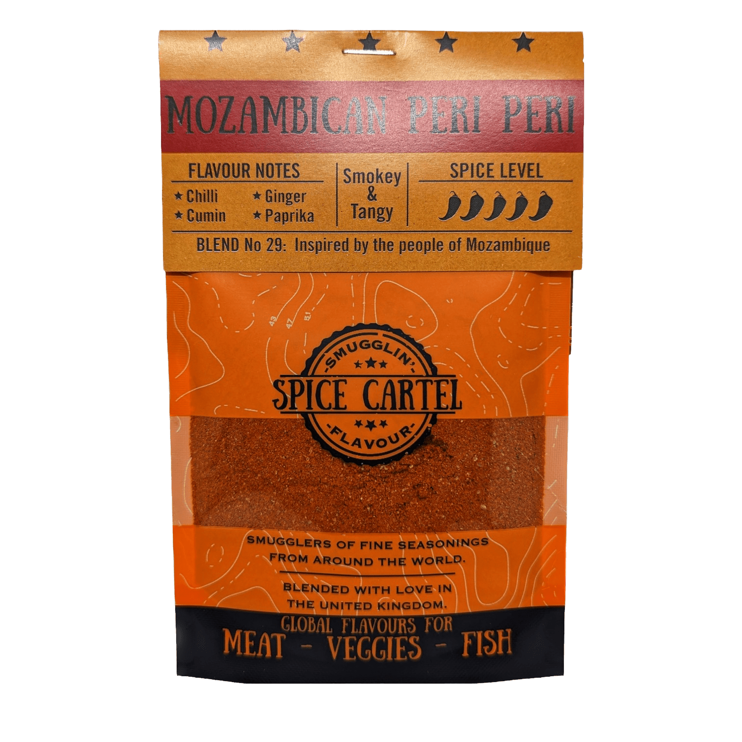 Spice Cartel's Mozambican Peri Peri 35g Resealable Pouch - Spice Cartel0716252072312