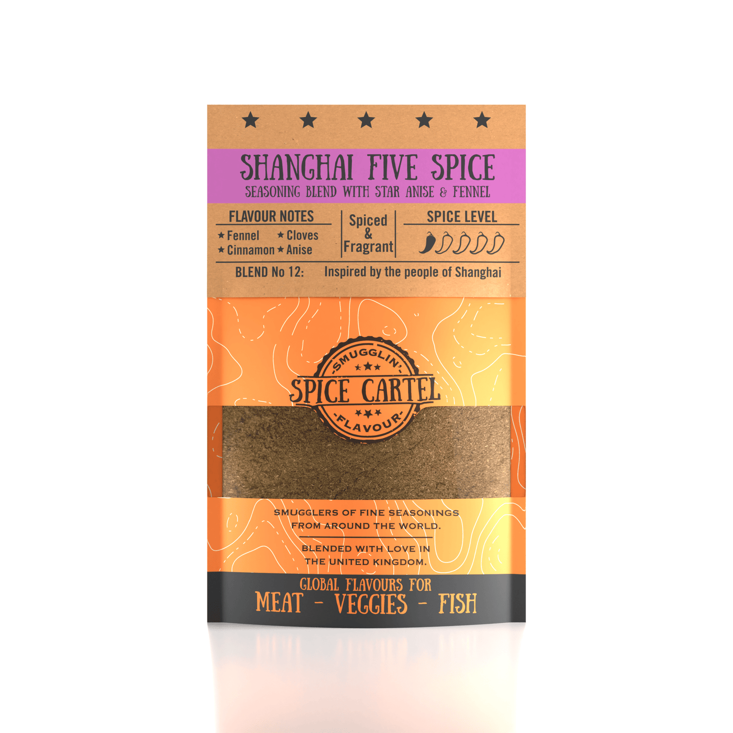 Spice Cartel's Shanghai Five Spice 35g Resealable Pouch - Spice Cartel35 Grams0716252072046